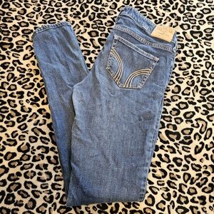 Hollister Women's Blue Jeans Skinny Medium Dark Wash W29/L33